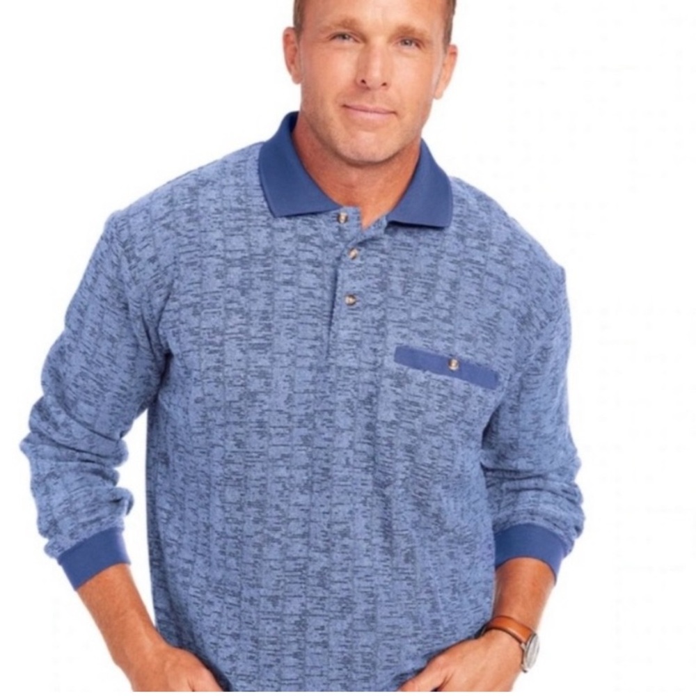 John Blair Mens 2XL Popover Long Sleeve Sweater.
